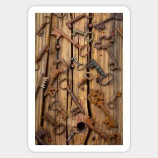 Wonderful Old Rustic Skeleton keys Sticker